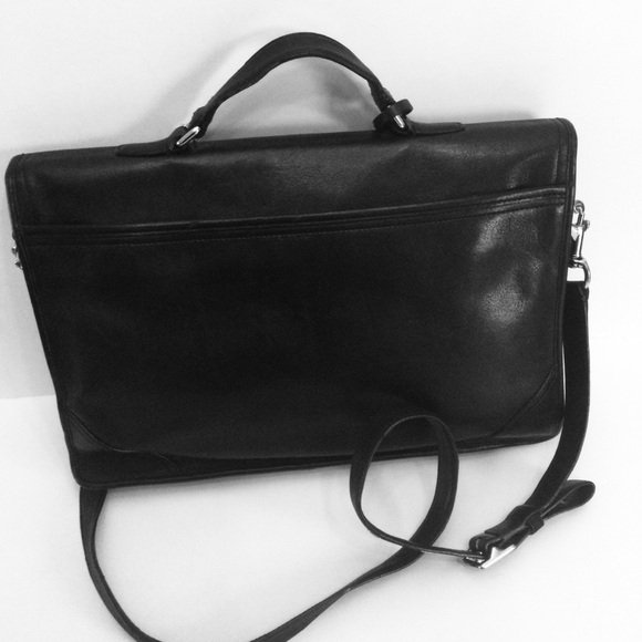 Coach Archive Legacy Black Slim Laptop/Computer Handbag Excellent #23703 - Picture 2 of 14